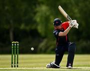 27 May 2021; Harry Tector of Northern Knights bats during the Cricket Ireland InterProvincial Cup 2021 match between Munster Reds and Northern Knights at Pembroke Cricket Club in Dublin. Photo by Harry Murphy/Sportsfile
