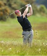 27 May 2021; Brendan McCarroll of Ireland plays a shot from the rough on the 7th hole during day one of the Irish Challenge Golf at Portmarnock Golf Links in Dublin. Photo by Ramsey Cardy/Sportsfile