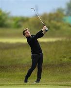 27 May 2021; Julian Kunzenbacher of Germany plays a shot from the fairway on the 7th hole during day one of the Irish Challenge Golf at Portmarnock Golf Links in Dublin. Photo by Ramsey Cardy/Sportsfile