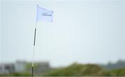 27 May 2021; A general view of a flag during day one of the Irish Challenge Golf at Portmarnock Golf Links in Dublin. Photo by Ramsey Cardy/Sportsfile