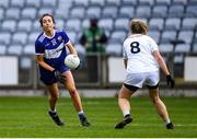 23 May 2021; Jane Moore of Laois in action against Siobhán Ó Sullivan of Kildare during the Lidl Ladies Football National League Division 3B Round 1 match between Laois and Kildare at MW Hire O'Moore Park in Portlaoise, Laois. Photo by Piaras Ó Mídheach/Sportsfile