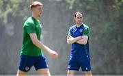 28 May 2021; Assistant coach John O'Shea and Mark McGuinness, left, during a Republic of Ireland U21 training session in Marbella, Spain. Photo by Stephen McCarthy/Sportsfile