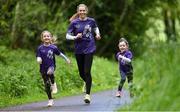 1 June 2021; Olympian Lizzie Lee and her daughters Lucy and Alison, pictured at the launch of the Irish Life Health Family Mile Challenge in Cork. Parents are encouraged to go the extra mile and be positive role models for their kids by signing up free of charge at irishlifehealth.ie to run the challenge on 26th/27th June. Photo by Ramsey Cardy/Sportsfile