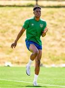 29 May 2021; Chiedozie Ogbene during a Republic of Ireland training session at PGA Catalunya Resort in Girona, Spain. Photo by Pedro Salado/Sportsfile
