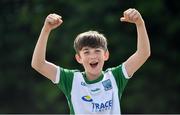 29 May 2021; Fermanagh supporter Jay Largo Ellis, age 12, prior to the Allianz Football League Division 3 North Round 3 match between Fermanagh and Longford at Brewster Park in Enniskillen, Fermanagh. Photo by David Fitzgerald/Sportsfile