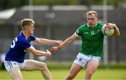 29 May 2021; Adrian Enright of Limerick in action against Kevin Quinn of Wicklow during the Allianz Football League Division 3 South Round 3 match between Wicklow and Limerick at County Grounds in Aughrim, Wicklow. Photo by Matt Browne/Sportsfile