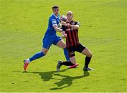 29 May 2021; Josh Collins of Waterford in action against Georgie Kelly of Bohemians during the SSE Airtricity League Premier Division match between Bohemians and Waterford at Dalymount Park in Dublin. Photo by Ramsey Cardy/Sportsfile