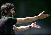 29 May 2021; Fermanagh manager Ryan McMenamin during the Allianz Football League Division 3 North Round 3 match between Fermanagh and Longford at Brewster Park in Enniskillen, Fermanagh. Photo by David Fitzgerald/Sportsfile