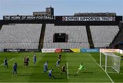 29 May 2021; Andy Lyons of Bohemians scores his side's third goal past Waterford goalkeeper Brian Murphy during the SSE Airtricity League Premier Division match between Bohemians and Waterford at Dalymount Park in Dublin. Photo by Ramsey Cardy/Sportsfile