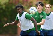 29 May 2021; Joshua Kayode, left, and Anselmo Garcia MacNulty during a Republic of Ireland U21 training session in Marbella, Spain. Photo by Stephen McCarthy/Sportsfile