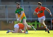 29 May 2021; Eoghan Bán Gallagher of Donegal gets past Ross Finn of Armagh during the Allianz Football League Division 1 North Round 3 match between Armagh and Donegal at the Athletic Grounds in Armagh. Photo by Piaras Ó Mídheach/Sportsfile