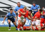 28 May 2021; Craig Casey  of Munster in action against Cardiff Blues during the Guinness PRO14 Rainbow Cup match between Munster and Cardiff Blues at Thomond Park in Limerick. Photo by Matt Browne/Sportsfile