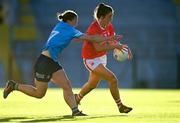 29 May 2021; Ciara O'Sullivan of Cork in action against Orlagh Nolan of Dublin during the Lidl Ladies National Football League Division 1B Round 1 match between Cork and Dublin at Páirc Ui Chaoimh in Cork. Photo by Eóin Noonan/Sportsfile