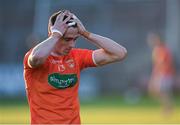29 May 2021; Rory Grugan of Armagh reacts after the drawn Allianz Football League Division 1 North Round 3 match between Armagh and Donegal at the Athletic Grounds in Armagh. Photo by Piaras Ó Mídheach/Sportsfile