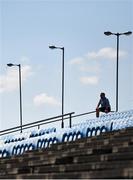 30 May 2021; A key worker sits atop the terraces before the Allianz Football League Division 2 North Round 3 match between Mayo and Meath at Elverys MacHale Park in Castlebar, Mayo. Photo by Sam Barnes/Sportsfile