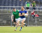 29 May 2021; Dean Healy of Wicklow in action against Iain Corbett of Limerick during the Allianz Football League Division 3 South Round 3 match between Wicklow and Limerick at County Grounds in Aughrim, Wicklow. Photo by Matt Browne/Sportsfile