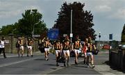 30 May 2021; Kilkenny players walk across the Hebron Road on their way to the Allianz Hurling League Division 1 Group B Round 3 match between Kilkenny and Wexford at UPMC Nowlan Park in Kilkenny. Photo by Ray McManus/Sportsfile