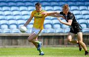 30 May 2021; Bryan Menton of Meath in action against Jack Carney of Mayo during the Allianz Football League Division 2 North Round 3 match between Mayo and Meath at Elverys MacHale Park in Castlebar, Mayo. Photo by Sam Barnes/Sportsfile