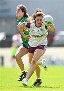 30 May 2021; Mairéad Seoighe of Galway in action against Vicky Carr of Westmeath during the Lidl Ladies National Football League Division 1A Round 2 match between Galway and Westmeath at Pearse Stadium in Galway. Photo by Eóin Noonan/Sportsfile