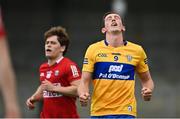 30 May 2021; Cathal O'Connor of Clare reacts at full-time in the Allianz Football League Division 2 South Round 3 match between Clare and Cork at Cusack Park in Ennis, Clare. Photo by Harry Murphy/Sportsfile