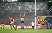 30 May 2021; Luke Connolly of Cork kicks a point during the Allianz Football League Division 2 South Round 3 match between Clare and Cork at Cusack Park in Ennis, Clare. Photo by Harry Murphy/Sportsfile
