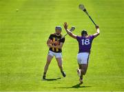 30 May 2021; John Donnelly of Kilkenny in action against Glen Malone of Wexford during the Allianz Hurling League Division 1 Group B Round 3 match between Kilkenny and Wexford at UPMC Nowlan Park in Kilkenny. Photo by Ray McManus/Sportsfile
