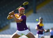 30 May 2021; Joint captain Lee Chin of Wexford fires a shot goalwards during the Allianz Hurling League Division 1 Group B Round 3 match between Kilkenny and Wexford at UPMC Nowlan Park in Kilkenny. Photo by Ray McManus/Sportsfile