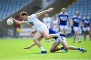 30 May 2021; Shane O'Sullivan of Kildare in action against Mark Barry of Laois during the Allianz Football League Division 2 South Round 3 match between Laois and Kildare at MW Hire O'Moore Park in Portlaoise, Laois. Photo by Piaras Ó Mídheach/Sportsfile