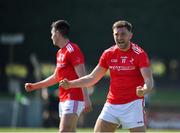 30 May 2021; Sam Mulroy of Louth celebrates after kicking a point during the Allianz Football League Division 4 North Round 3 match between Louth and Sligo at Geraldines Club in Haggardstown, Louth. Photo by Seb Daly/Sportsfile