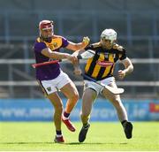 30 May 2021; Paul Morris of Wexford in action against Michael Carey of Kilkenny during the Allianz Hurling League Division 1 Group B Round 3 match between Kilkenny and Wexford at UPMC Nowlan Park in Kilkenny. Photo by Ray McManus/Sportsfile