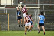 30 May 2021; Matthew Tierney of Galway scores his side's first goal past Dublin goalkeeper Michael Shiel during the Allianz Football League Division 1 South Round 3 match between Galway and Dublin at St Jarlath's Park in Tuam, Galway. Photo by Ramsey Cardy/Sportsfile