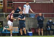 30 May 2021; Dublin interim manager Mick Galvin, left, and selector Darren Daly during the Allianz Football League Division 1 South Round 3 match between Galway and Dublin at St Jarlath's Park in Tuam, Galway. Photo by Ramsey Cardy/Sportsfile
