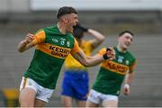 30 May 2021; David Clifford of Kerry celebrates after scoring his side's first goal during the Allianz Football League Division 1 South Round 3 match between Roscommon and Kerry at Dr Hyde Park in Roscommon. Photo by Brendan Moran/Sportsfile