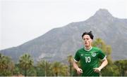 30 May 2021; Louie Watson of Republic of Ireland during the U21 international friendly match between Switzerland and Republic of Ireland at Dama de Noche Football Centre in Marbella, Spain. Photo by Stephen McCarthy/Sportsfile
