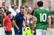 30 May 2021; Republic of Ireland manager Jim Crawford and Louie Watson during the U21 international friendly match between Switzerland and Republic of Ireland at Dama de Noche Football Centre in Marbella, Spain. Photo by Stephen McCarthy/Sportsfile