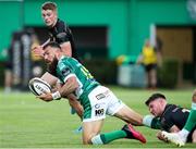 29 May 2021; Jayden Hayward of Benetton is tackled by Peter Sullivan of Connacht during the Guinness PRO14 Rainbow Cup match between Benetton and Connacht at Stadio di Monigo in Treviso, Italy. Photo by Roberto Bregani/Sportsfile