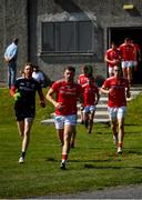 30 May 2021; Sam Mulroy of Louth leads his side out ahead of the second half of the Allianz Football League Division 4 North Round 3 match between Louth and Sligo at Geraldines Club in Haggardstown, Louth. Photo by Seb Daly/Sportsfile