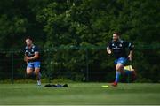 31 May 2021; Michael Bent, right, and Rónan Kelleher during Leinster Rugby squad training at UCD in Dublin. Photo by Ramsey Cardy/Sportsfile