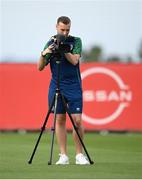 31 May 2021; Matthew Turnbull, FAI videographer, during a Republic of Ireland training session at PGA Catalunya Resort in Girona, Spain. Photo by Stephen McCarthy/Sportsfile