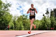 29 May 2021; Nakita Burke of Letterkenny AC, Donegal, competing in the Women's 5000m event during the Belfast Irish Milers' Meeting at Mary Peters Track in Belfast. Photo by Sam Barnes/Sportsfile