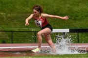 29 May 2021; Gemma Kersey of Basildon, England, competing in the Women's 3000m Steeplechase event during the Belfast Irish Milers' Meeting at Mary Peters Track in Belfast. Photo by Sam Barnes/Sportsfile