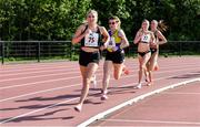 29 May 2021; Carla Sweeney of Rathfarnham WSAFAC, Dublin, leads the field whilst competing in the Women's 1500m A  event during the Belfast Irish Milers' Meeting at Mary Peters Track in Belfast. Photo by Sam Barnes/Sportsfile