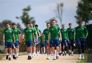 1 June 2021; Players arrive for a Republic of Ireland training session at PGA Catalunya Resort in Girona, Spain. Photo by Stephen McCarthy/Sportsfile