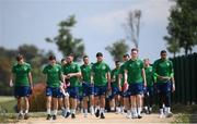 1 June 2021; Players arrive for a Republic of Ireland training session at PGA Catalunya Resort in Girona, Spain. Photo by Stephen McCarthy/Sportsfile