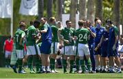 2 June 2021; Players of Republic of Ireland during a cooling break during the U21 International friendly match between Australia and Republic of Ireland at Marbella Football Centre in Marbella, Spain. Photo by Mateo Villalba Sanchez/Sportsfile