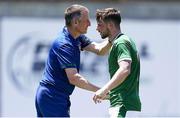 2 June 2021; Republic of Ireland head coach Jim Crawford and Will Ferry after the U21 International friendly match between Australia and Republic of Ireland at Marbella Football Centre in Marbella, Spain. Photo by Mateo Villalba Sanchez/Sportsfile