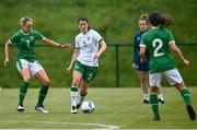 2 June 2021; Niamh Fahey in action against Stephanie Roche during a Republic of Ireland home-based training session at FAI Headquarters in Abbotstown, Dublin. Photo by David Fitzgerald/Sportsfile