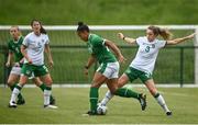 2 June 2021; Rianna Jarrett in action against Heather Payne during a Republic of Ireland home-based training session at FAI Headquarters in Abbotstown, Dublin. Photo by David Fitzgerald/Sportsfile