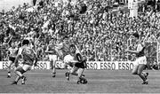 2 June 1991; Niall Guiden of Dublin in action against Meath players, from left, Kevin Foley, PJ Gillic and Liam Hayes during the Leinster Senior Football Championship Preliminary Round match between Dublin and Meath at Croke Park in Dublin. Photo by Ray McManus/Sportsfile