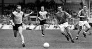 2 June 1991; Tommy Carr of Dublin, left, in action against Brian Stafford of Meath during the Leinster Senior Football Championship Preliminary Round match between Dublin and Meath at Croke Park in Dublin. Photo by Ray McManus/Sportsfile